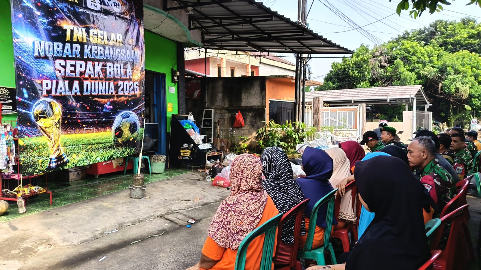 Koramil 04/Bojonggede Jadikan Piala Dunia 2026 Sarana Membangun Kedekatan dengan Masyarakat