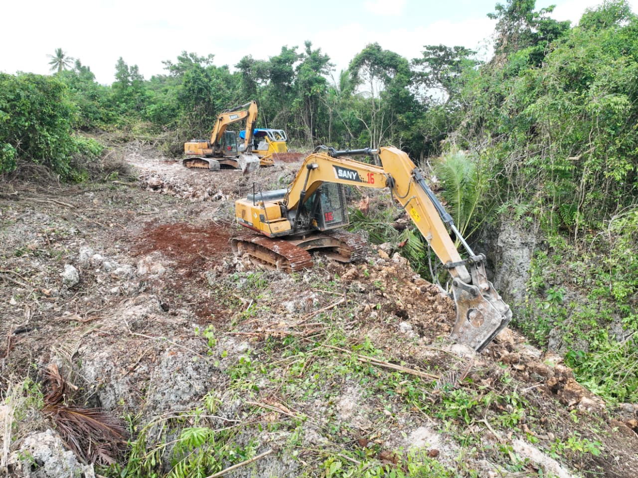 Pembukaan Jalan TMMD Ke-129 Kodim 1311/Morowali Terus Tunjukkan Progres Signifikan